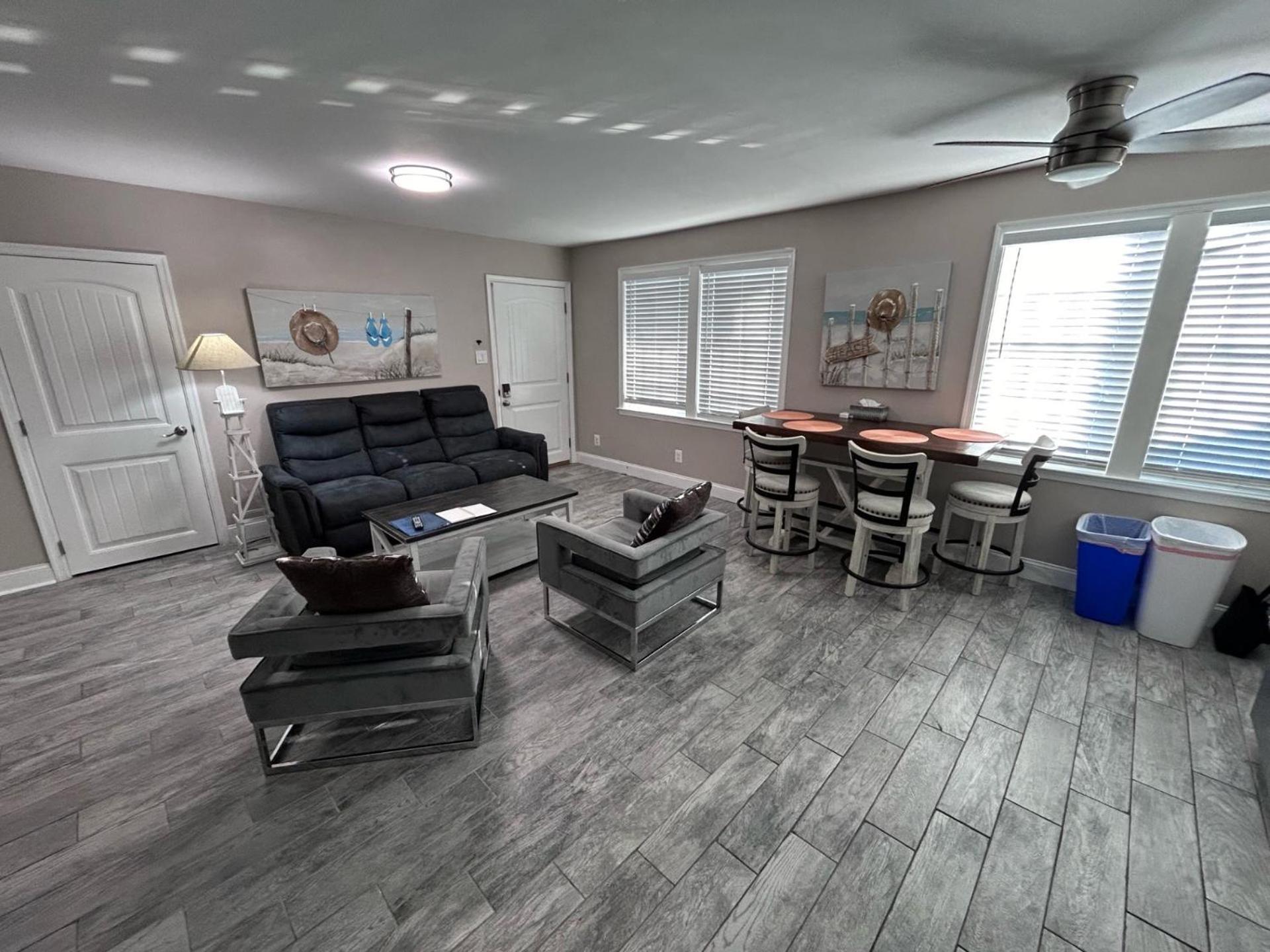 Beach Block Parking Modern Decor Porch Brigantine Exterior foto