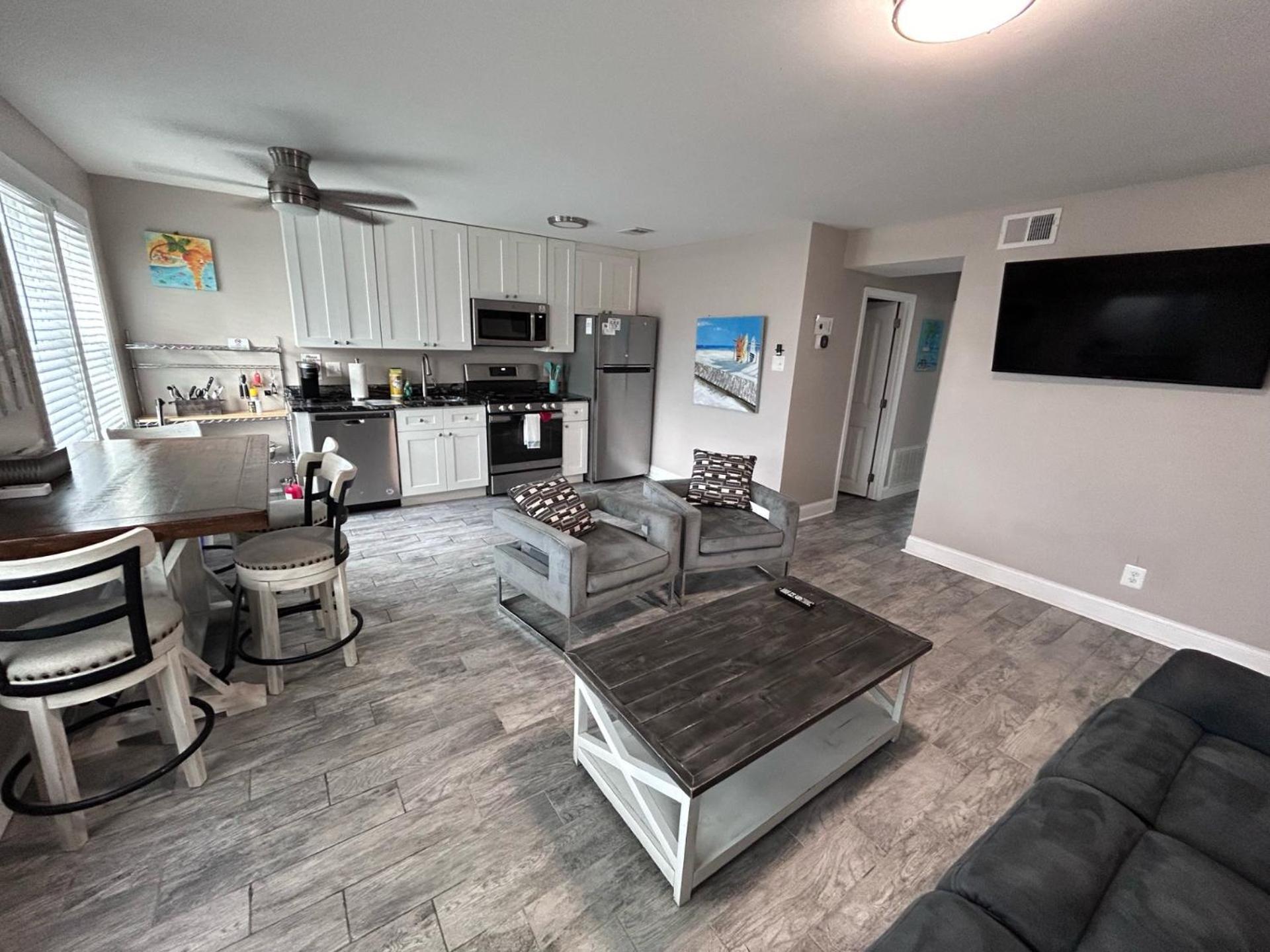 Beach Block Parking Modern Decor Porch Brigantine Exterior foto