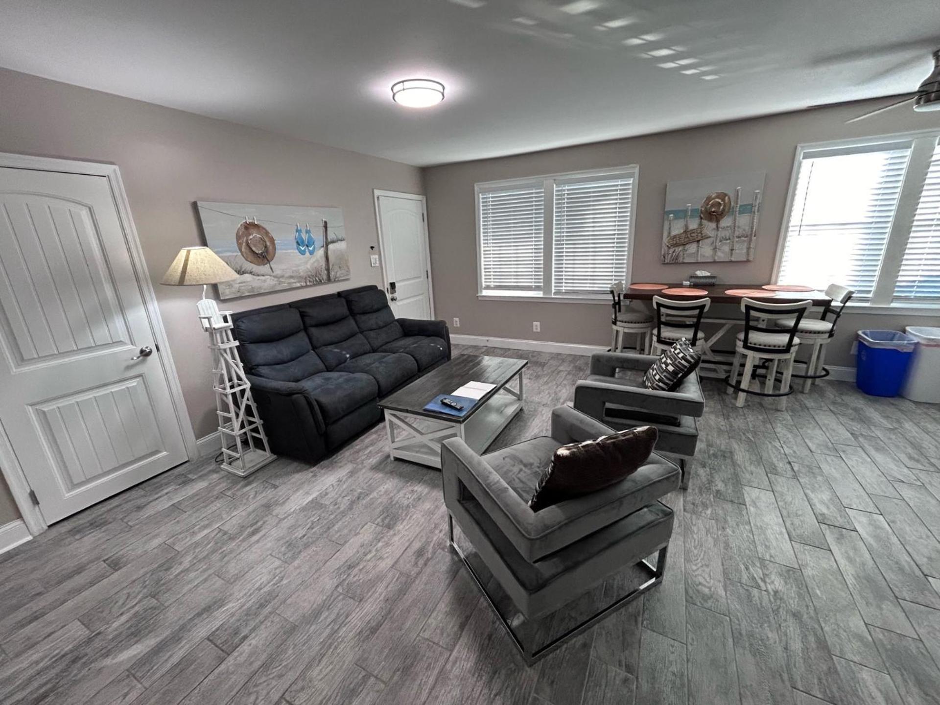 Beach Block Parking Modern Decor Porch Brigantine Exterior foto